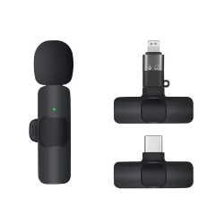 تصویر  میکروفن k8 یقه ای مدل k8 wireless microphone(برای ایفون و اندروید) اصلی
