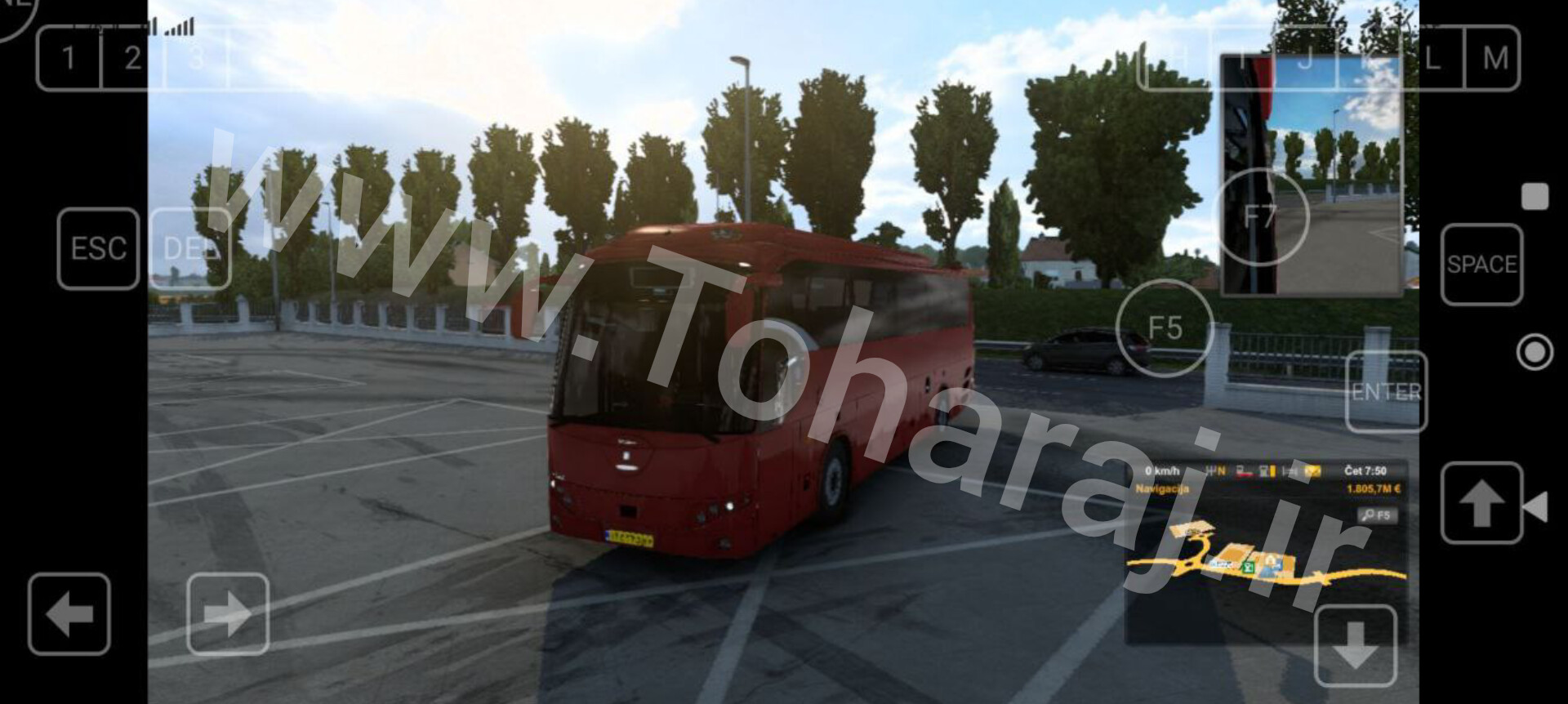 تصویر  بازی یورو تراک 2 مخصوص اندروید نسخه فول پک ایرانی آنلاین