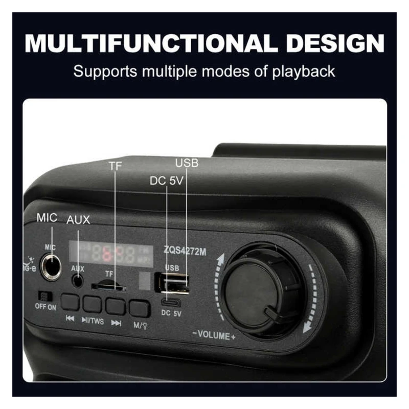 تصویر  اسپیکر بلوتوثی قابل حمل مدل ZQS-4272