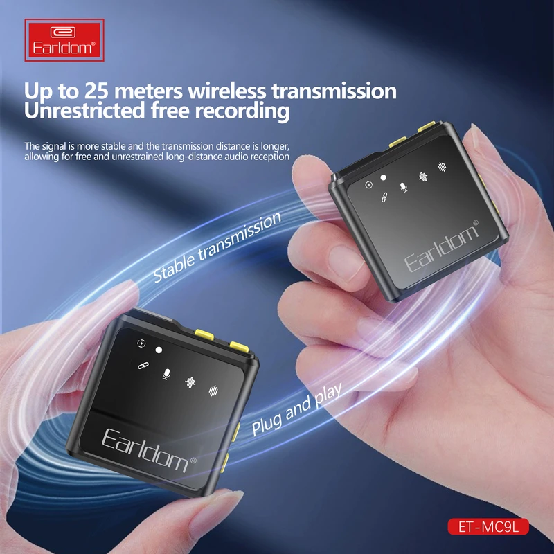 تصویر  میکروفن یقه ای ارلدام مدل Lithning MC9L